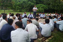 Trade Union Representatives from vrious companies in Gurgaon Industrial belt including workers from Maruti-Suzuki Gurgaon Plant, Suzuki Motorcycle India, Suzuki Powertrain and Suzuki castings participating in a trade union meeting to decide on solidarity actions.